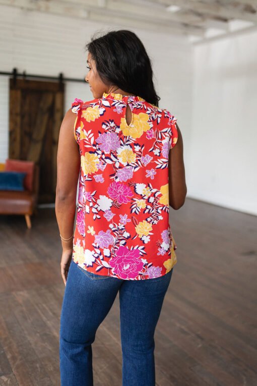 Among The Flowers Floral Top - Fashion Are Us, LLC