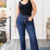 Arlo High Rise Button-Fly Straight Jeans - Fashion Are Us, LLC