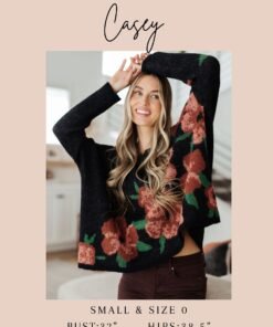 Among The Flowers Floral Top - Fashion Are Us, LLC