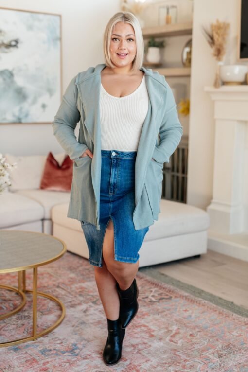 Always Be There Cargo Denim Skirt - Fashion Are Us