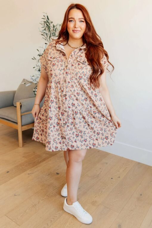 Anywhere You Go I'll Be Collared Dress - Fashion Are Us, LLC