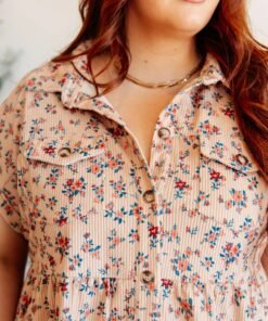 Anywhere You Go I'll Be Collared Dress - Fashion Are Us, LLC